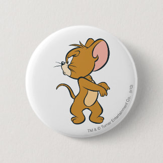 Badge Rond 5 Cm Jerry Regarder En Arrière En Colère