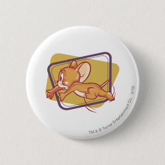 Badge Rond 5 Cm Jerry Running Peur