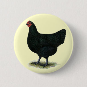 Badge Rond 5 Cm Jersey Giant : Black Hen