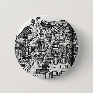 Badge Rond 5 Cm Jérusalem pendant le règne de Salomon
