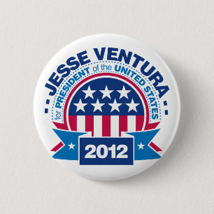 Badge Rond 5 Cm Jesse Ventura pour le président 2012
