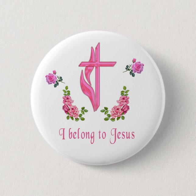 Badge Rond 5 Cm Jésus (Devant)