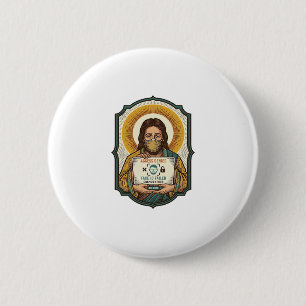 Badge Rond 5 Cm Jésus a raté le déverrouillage par reconnaissance