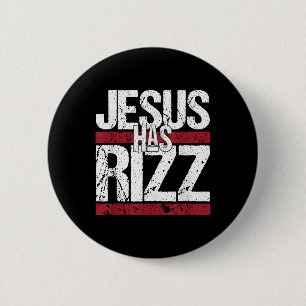 Badge Rond 5 Cm Jésus A Rizz Simple Foi Chrétienne Croyant Dieu