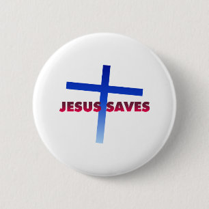 Badge Rond 5 Cm Jésus économise