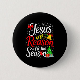Badge Rond 5 Cm Jésus est la raison de la saison