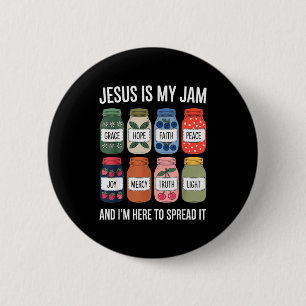 Badge Rond 5 Cm Jésus est ma passion et je suis là pour répandre l
