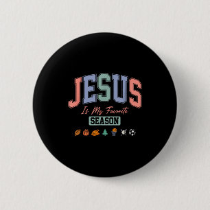 Badge Rond 5 Cm Jésus est ma saison préférée Citation chrétienne _