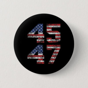 Badge Rond 5 Cm Jésus est mon sauveur Trump est mon président amér