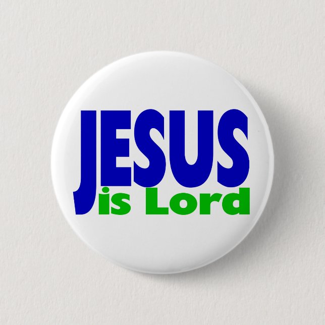 Badge Rond 5 Cm Jésus est seigneur (Devant)