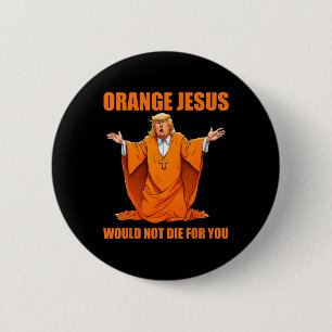 Badge Rond 5 Cm Jesus Funny Trump 2