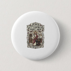 Badge Rond 5 Cm Jésus imprimerie Jésus imprimerie Pri