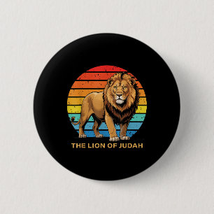 Badge Rond 5 Cm Jésus Lion De Juda Foi Chrétienne Dieu Bible Vers