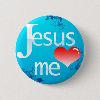 Badge Rond 5 Cm Jésus m'aiment