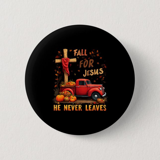Badge Rond 5 Cm Jesus My Favourite Season Fall Christian Thanksgiv (Devant)