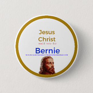 Badge Rond 5 Cm Jésus pour Bernie