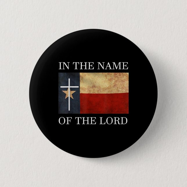 Badge Rond 5 Cm Jésus Texas chrétien  (Devant)