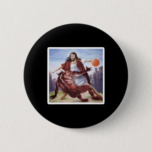 Badge Rond 5 Cm Jésus Traversant Satan Bysketbyll