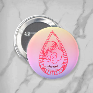 Badge Rond 5 Cm Jésus Wept Christian