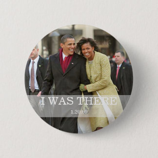 Badge Rond 5 Cm J'ÉTAIS LÀ : Le Président Barack et Michelle Obama