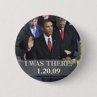 Badge Rond 5 Cm J'ÉTAIS LÀ - Le Président Obama