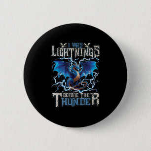 Badge Rond 5 Cm J'Étais La Lumière Devant Le Dragon D'Imaginaire D