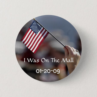 Badge Rond 5 Cm J'Étais Sur Le Bouton D'Inauguration Du Centre Com