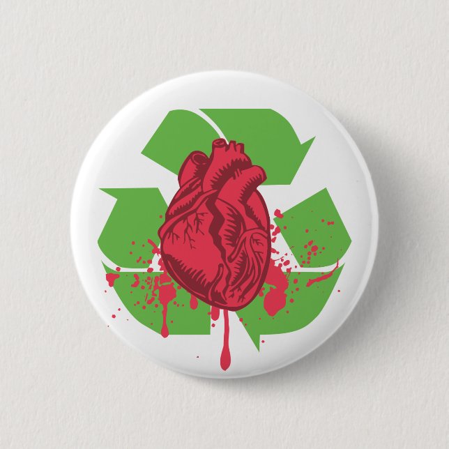 Badge Rond 5 Cm Jetez votre coeur (Devant)