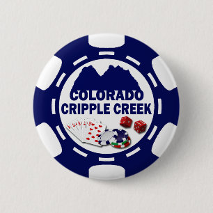 BADGE ROND 5 CM JETON DE POKER DU COLORADO D'ESTROPIÉ