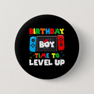 Badge Rond 5 Cm Jeu d'Anniversaire Jeu d'Anniversaire Joueur 4
