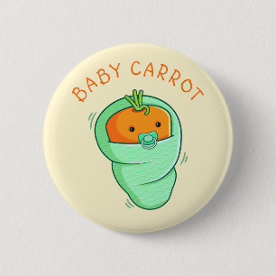 Badge Rond 5 Cm Jeu de carottes pour bébé