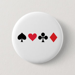 Badge Rond 5 Cm jeu de cartes de poker