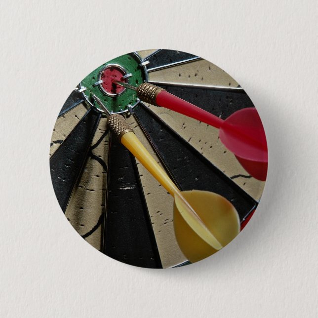 Badge Rond 5 Cm Jeu de Cible de flechettes (Devant)