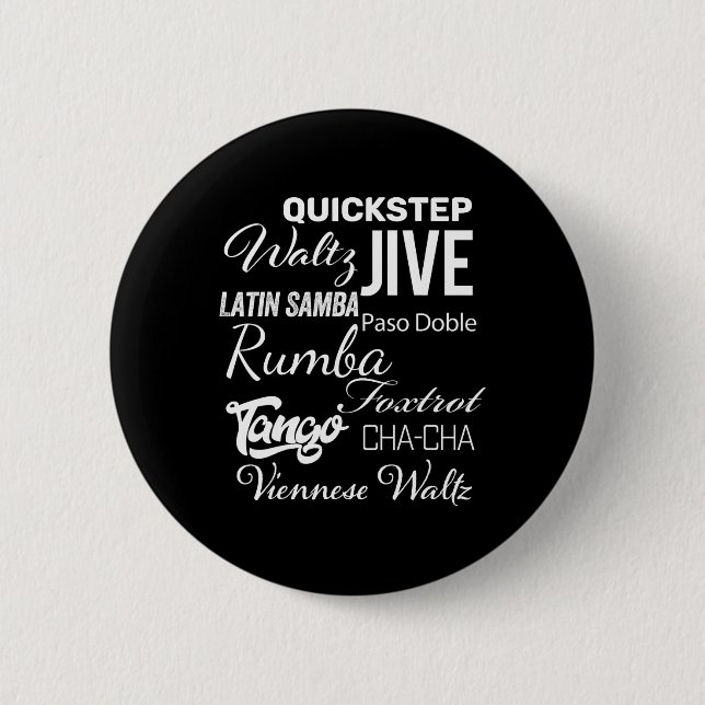 Badge Rond 5 Cm Jeu de danseuse de salle de bal (Devant)