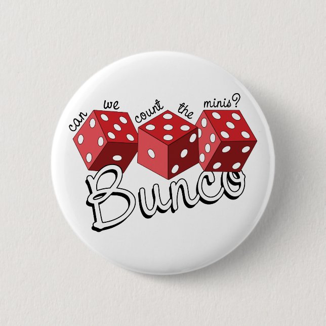 Badge Rond 5 Cm Jeu de dés Bunco (Devant)