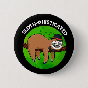 Badge Rond 5 Cm Jeu de fentes animal amusant avec fentes