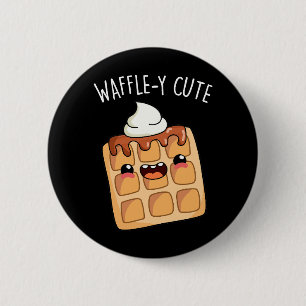 Badge Rond 5 Cm Jeu de gaufre amusant