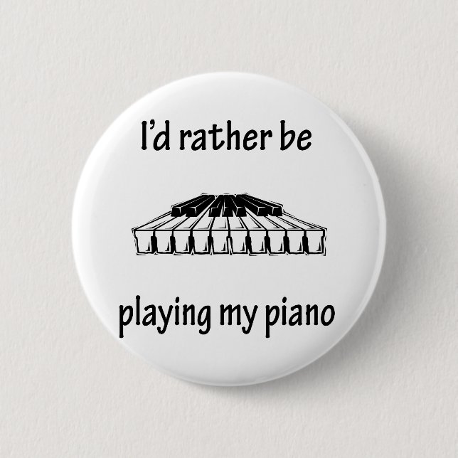 Badge Rond 5 Cm Jeu de mon piano (Devant)