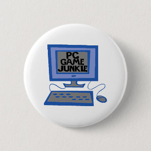 Badge Rond 5 Cm Jeu de PC Junkie