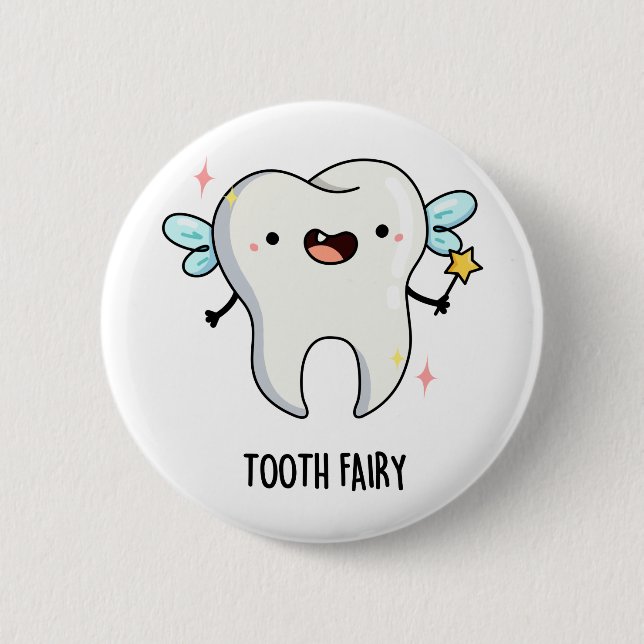 Badge Rond 5 Cm Jeu Dentaire Fairy Dental Fairy (Devant)