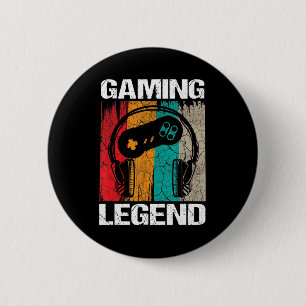 Badge Rond 5 Cm Jeu Legend Joueur Jeux Vidéos Cadeaux Vintages Gar