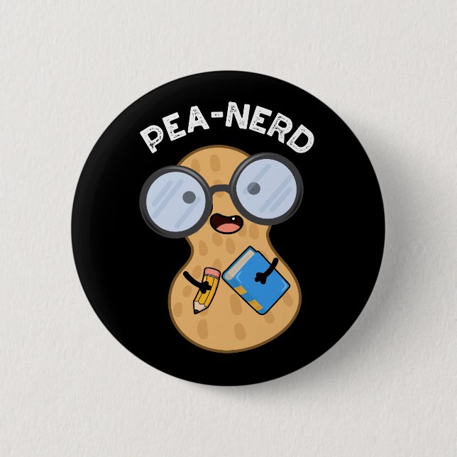 Badge Rond 5 Cm Jeu Nerd de cacahuètes nerd (Devant)