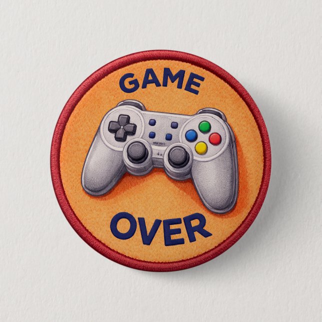 Badge Rond 5 Cm Jeu vidéo (Devant)