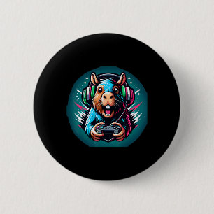 Badge Rond 5 Cm Jeu vidéo Capybara Jeu