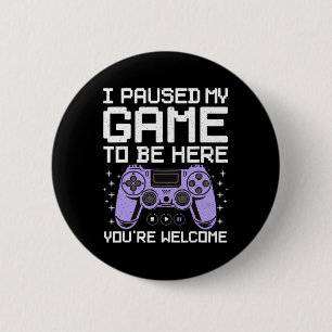 Badge Rond 5 Cm Jeu Vidéo cool Art Pour Hommes Femmes Vidéo Gamer 