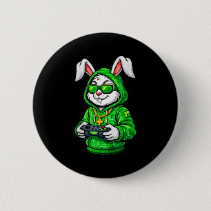Badge Rond 5 Cm Jeu vidéo de lapin drôle pour les garçons filles h