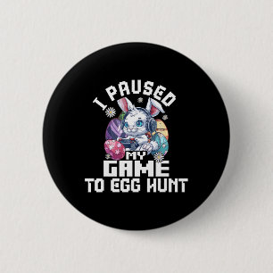 Badge Rond 5 Cm Jeu Vidéo de Pâques Chemises Enfants J'Ai Suspendu
