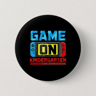 Badge Rond 5 Cm Jeu vidéo sur un élève de maternelle Byck à l'écol