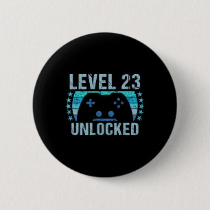 Badge Rond 5 Cm Jeu Vintage 23e anniversaire Cadeau 23 ans Garçon