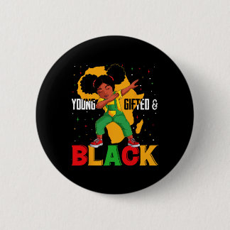 Badge Rond 5 Cm Jeune Fille Cadeau Et Noir Dabbing Histoire Noire